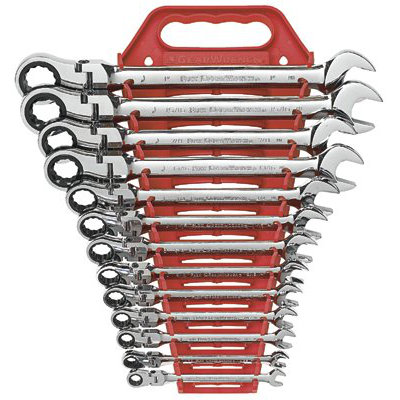 GearWrench 13 Pc. Flexible Combination Ratcheting Wrench Sets - 13pc flex comb ratcheting wrench set sae at Sears.com