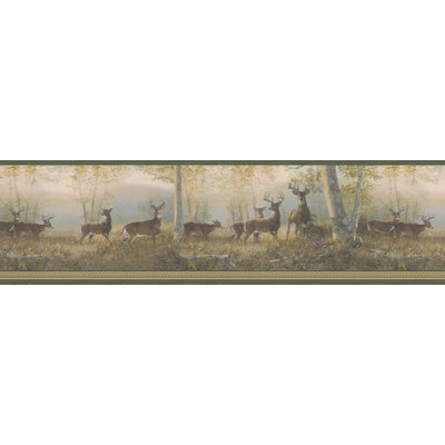 BREWSTER HOME FASHIONS Northwoods Scenic Deer Wall Border at Sears.com
