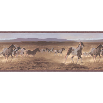 BREWSTER HOME FASHIONS Northwoods Wild Horses Wall Border at Sears.com