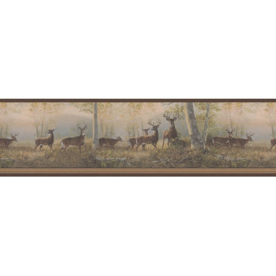 BREWSTER HOME FASHIONS Northwoods Wilderness Scenic Deer Wall Border at Sears.com