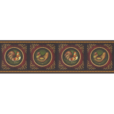 BREWSTER HOME FASHIONS New Country Rooster Cameo Wall Border at Sears.com