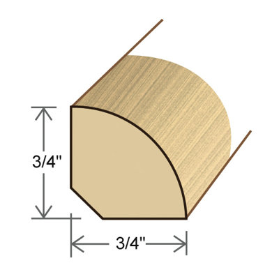 Moldings Online 96" Solid Hardwood Unfinished Red Oak Quarter Round at Sears.com