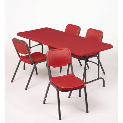 Iceberg IndestrucTable TOO 1200 Series 72" Adjustable Folding Table - Color: Red at Sears.com