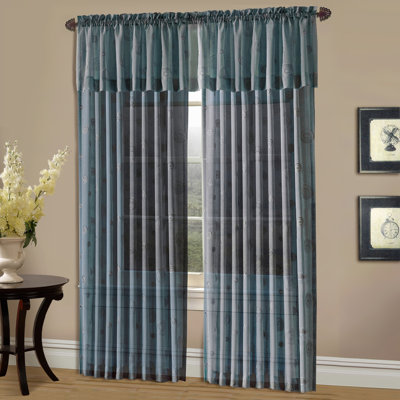 United Curtain Co. Sedona Panel - Color: Mineral Blue, Size: 84" H x 54" W at Sears.com