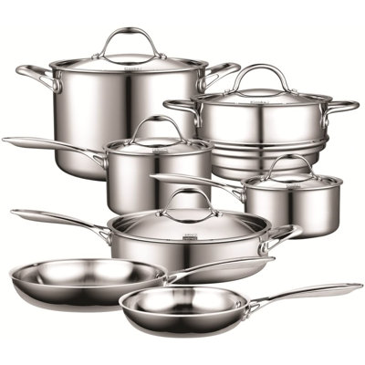 Cooks Standard Stainless Steel 12-Piece Cookware Set at Sears.com