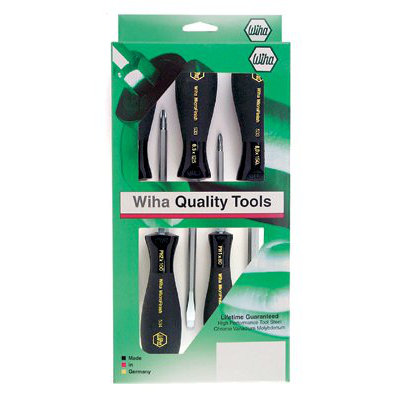 Wiha Tools MicroFinish Non Slip Grip Screwdriver Sets - 5pc microfinish heavy duty slotted/phi at Sears.com