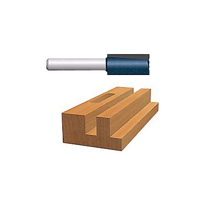 Bosch power tools Carbide-Tipped Plunge Cutting Straight Router Bits - 3/8" c.t. straight router bit 2-flutes at Sears.com
