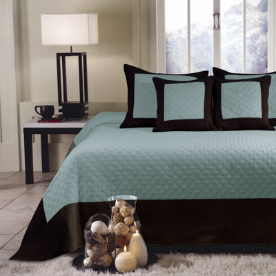 Greenland Home Fashions Brentwood Bedspread Set - Size: Full, Color: Blue Surf at Sears.com