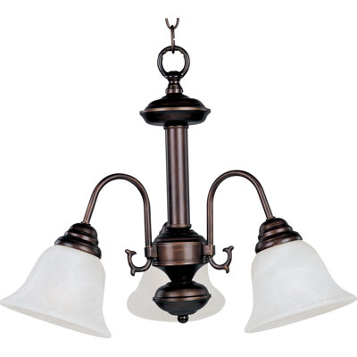 Maxim Lighting Malibu ES 3 Light Chandelier - Finish: Satin Nickel at Sears.com