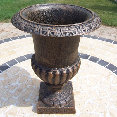 Oakland Living Iron Roman Round Urn Planter - Size: 18" at Sears.com