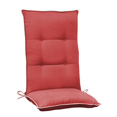 Arbora Teak Accent High Back Chair Cushion (Set of 2) - Color: Red (Set of 2) at Sears.com