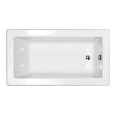 Spa Escapes Guadeloupe 30 x 60 x 23" Rectangular Whirlpool Jetted Bathtub - Drain Location: Right Drain, Finish: White, Trim Finish: White at Sears.com