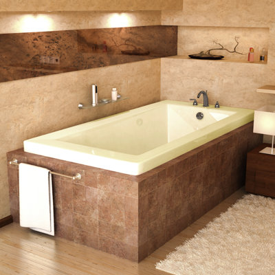 Spa Escapes Guadeloupe 36 x 60 x 23" Rectangular Soaking Bathtub - Drain Location: Left Drain, Finish: Biscuit, Trim Finish: Biscuit at Sears.com
