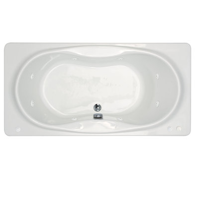 Spa Escapes Cayman 36 x 72 x 23" Rectangular Whirlpool Jetted Bathtub - Finish: White, Trim Finish: White, Drain Location: Left at Sears.com