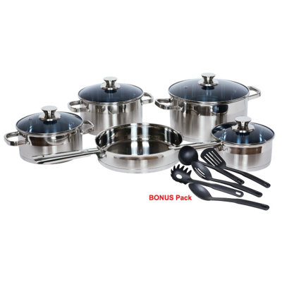 Gourmet Chef Stainless Steel 14-Piece Cookware Set at Sears.com