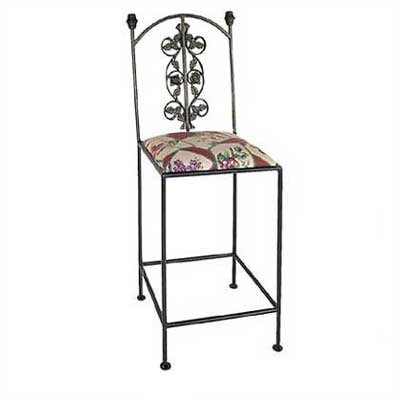 Grace Rose Bar Arm Chair - Finish: Gun Metal, Fabric: White Levante at Sears.com