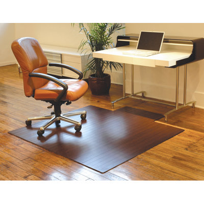 Anji Mountain Bamboo Standard Hard Floor Rounded Edge Chair Mat - Size: 36" x 48", Color: Dark Cherry at Sears.com