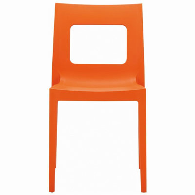 Compamia La Plaza Lucca Stacking Dining Side Chair  - Finish: Orange (Set of 2) at Sears.com
