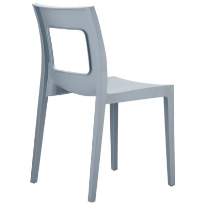 Compamia La Plaza Lucca Stacking Dining Side Chair  - Finish: Silver (Set of 2) at Sears.com
