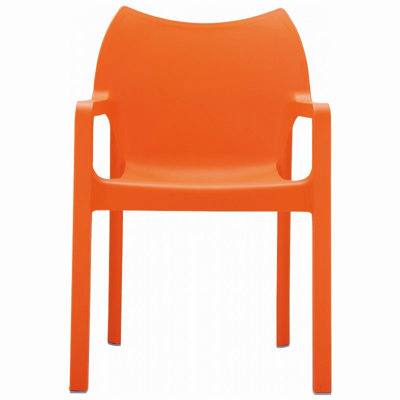 Compamia Diva Stacking Dining Arm Chair  - Finish: Orange (Set of 4) at Sears.com