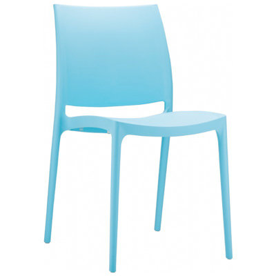 Compamia La Plaza Maya Stacking Dining Side Chair  - Finish: Blue (Set of 2) at Sears.com