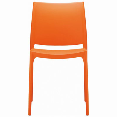 Compamia La Plaza Maya Stacking Dining Side Chair  - Finish: Orange (Set of 2) at Sears.com