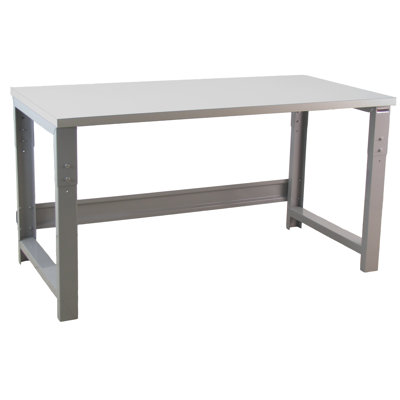 Bench Pro Roosevelt 1600 lb Industrial Workbench - Frame Color: Storm Gray, Laminate Top: Black, Size: 24" x 72" at Sears.com