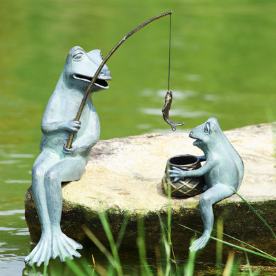 SPI Home Fishing Frog Mama and Baby Garden Statue at Sears.com