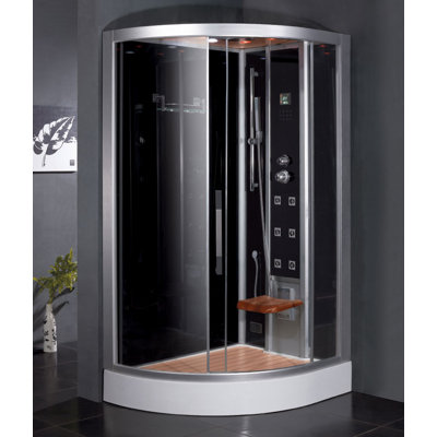 Ariel Platinum Pivot Door Steam Shower - Configuration: Left Side, Size: 47.7" x 35.4" x 89" at Sears.com