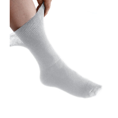 Silvert's Men's Diabetic Edema Sock - Color: White at Sears.com