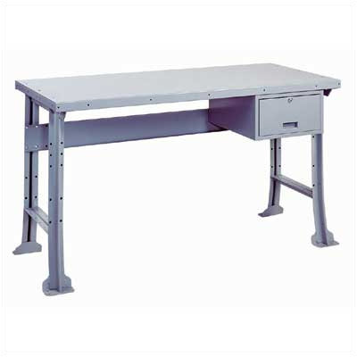 LYON Work Bench with Stringer and Drawer: 72" W x 28" D - Bench Color: Putty, Leg Type: Standard, Top Construction: 12-Gauge Steel at Sears.com