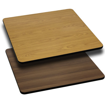 FlashFurniture Square Reversible Laminate Table Top - Quantity: Set of 10, Finish: Natural or Walnut, Size: 36" Square at Sears.com