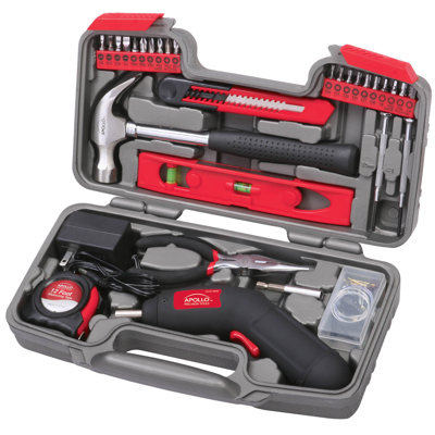 Apollo Tools 69 Piece Household Tool Kit with 4.8V Cordless Screwdriver at Sears.com