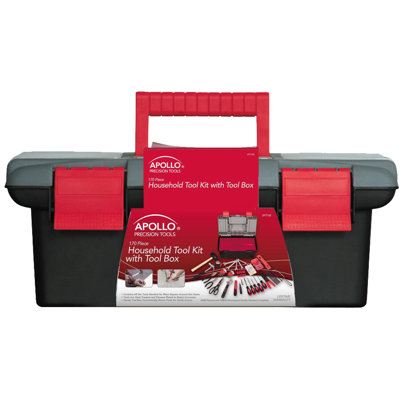 Apollo Tools 170 pc Household Tool Kit w Tool Box - Color: Red at Sears.com