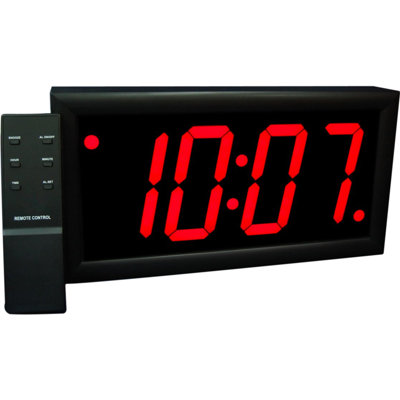 Big Time Clocks Jumbo 4" Numbers LED Digital Alarm Clock with Remote at Sears.com
