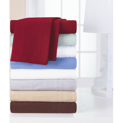 Pointehaven Heavy Weight Solid Flannel Sheet Set - Size: California King, Color: Merlot at Sears.com