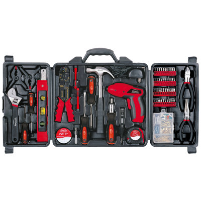 Apollo Tools 161 Piece Household Tool Kit with 4.8 Volt Screwdriver at Sears.com