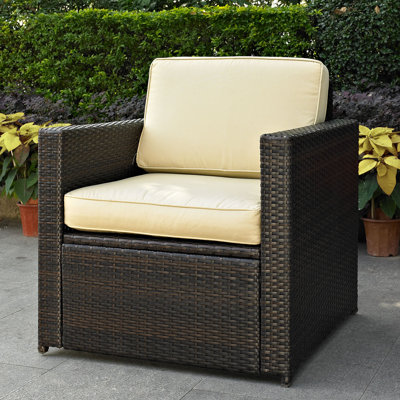 Crosley Palm Harbor Outdoor Wicker Deep Seating Chair with Cushion at Sears.com