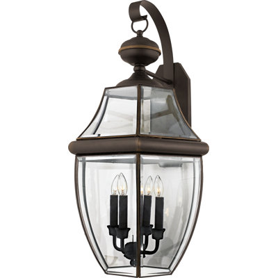 Quoizel 29" Newbury Outdoor  Wall Lantern in Medici Bronze at Sears.com