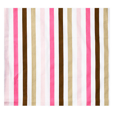 Bacati Mod Dots and Stripes Crib Fitted Sheet - Color: Pink / Chocolate at Sears.com