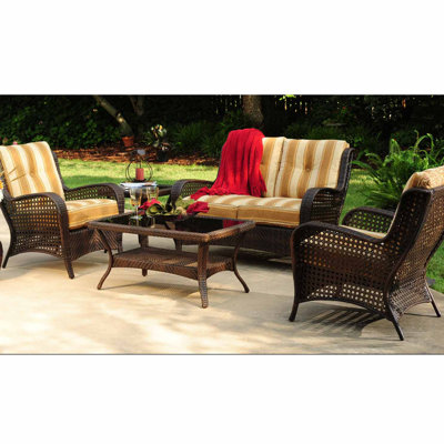 Wildon Home Agio Lander 4 Piece Seating Group with Cushions at Sears.com