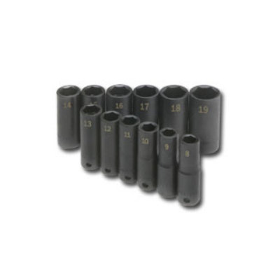 S K Hand Tools Socket Set Impact 3/8In. Drive 12Pc Met Deep 6 Pt at Sears.com