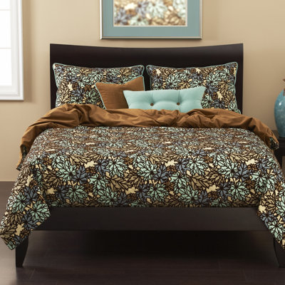 SIS Covers Pressed Leaf Duvet Set - Size: California King, Color: Spa at Sears.com