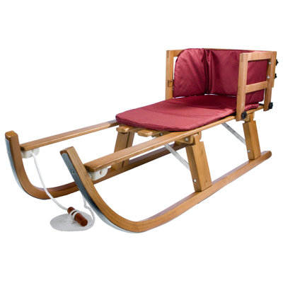 Lucky Bums Heirloom Wooden Foldable Pull Sled with Pad at Sears.com