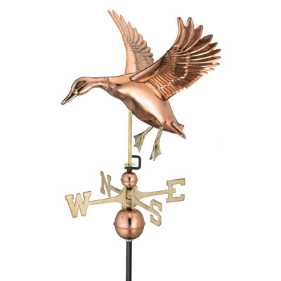 GOOD DIRECTIONS Landing Duck Weathervane with Roof Mount - Finish: Polished Copper at Sears.com