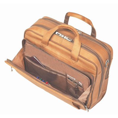 Solo Cases Full Grain Leather Rolling Laptop Case - Color: Tan at Sears.com
