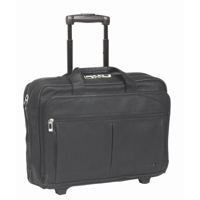 Solo Cases Full Grain Leather Rolling Laptop Case - Color: Espresso at Sears.com