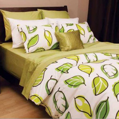 Daniadown Laurel Duvet Cover and Pillowcase Set - Size: King, Color: Green at Sears.com