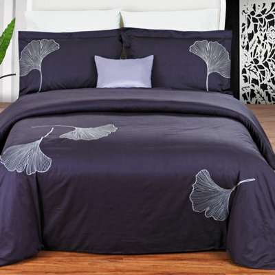 Daniadown Ginkgo Duvet Cover Set - Size: Super King, Color: Purple at Sears.com