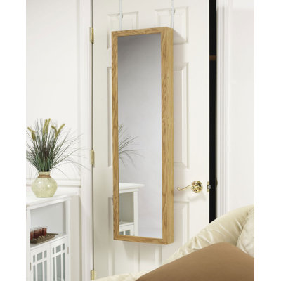 Mirrotek Over the door jewelry Armoire Mirror in Oak at Sears.com